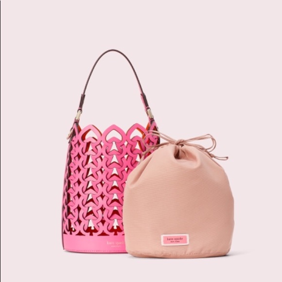 KATE SPADE DORIE SMALL BUCKET HANDBAG & CARDCASE - Picture 7 of 8